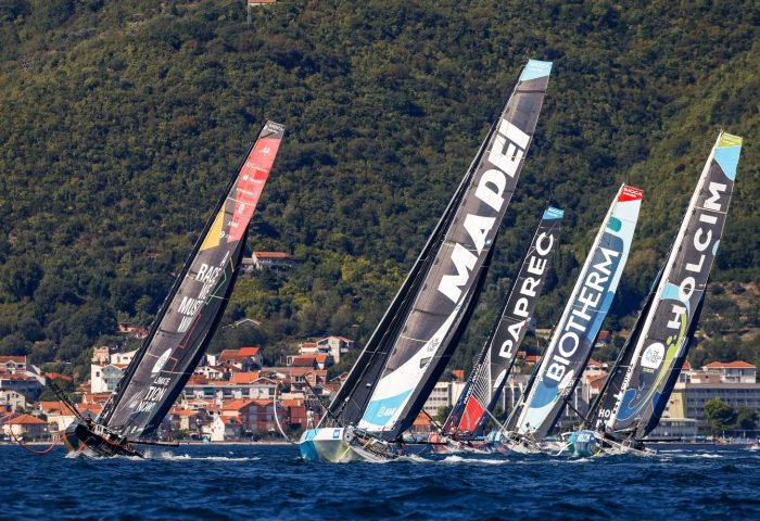 IMOCA fleet race in the final Coastal Race during The Ocean Race Europe 2025 in Boka Bay, Montenegro on September 20, 2025. (Photo by Lloyd Images / The Ocean Race Europe 2025)